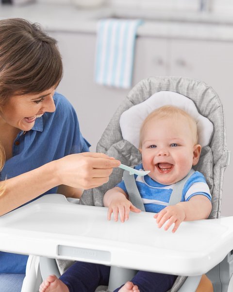 Set 2 lingurite Skip Hop Easy Feed Gri/Turcoaz