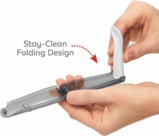 Set 2 lingurite pliabile pentru calatorii Skip Hop Gri Coral