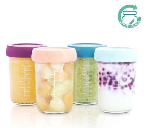 Набор контейнеров Babymoov стеклянные, 4 шт. x 240 мл