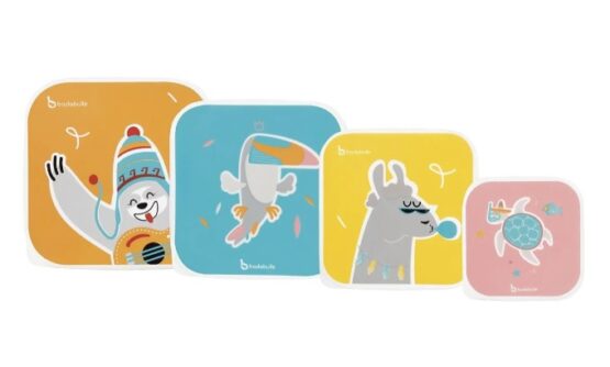 Set cutii depozitare alimente Badabulle, 4 buc.