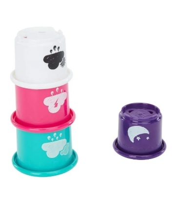 Set jucarii multicolore pentru baie Badabulle