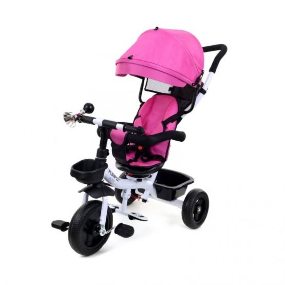 Tricicleta cu maner FunFit Twist Pink