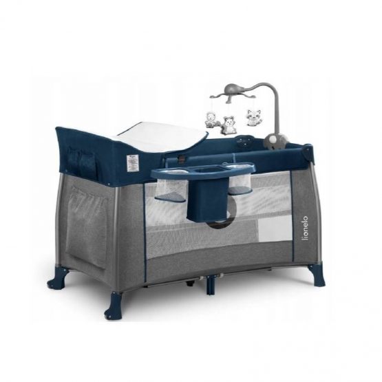 Кровать-манеж Lionelo Thomi Blue Navy(PM)