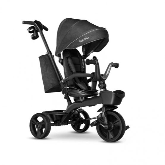 Tricicleta cu maner Lionelo Kori Grey Stone