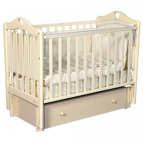 Кроватка Oliver Bambina Premium (1042) с ящиком, Слоновая кость
