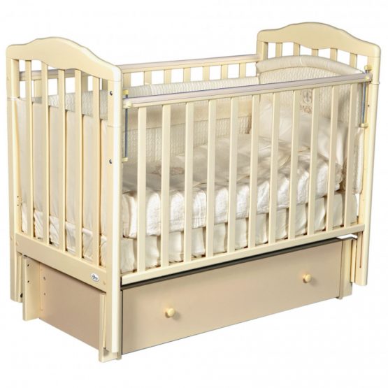 Кроватка Oliver Elsa Premium (1036) с ящиком, Бежевая
