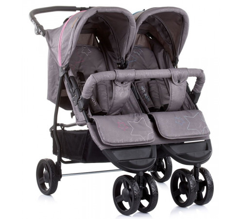 Chipolino Коляска для двойни Maxi Mix синий/розовый