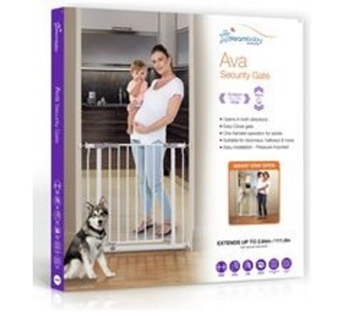 Dreambaby Porțile de siguranță „AVA” (75-81 cm.) alb