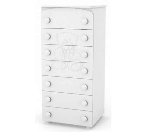 Veres Comoda Săptămână Ursul cu strasuri alb