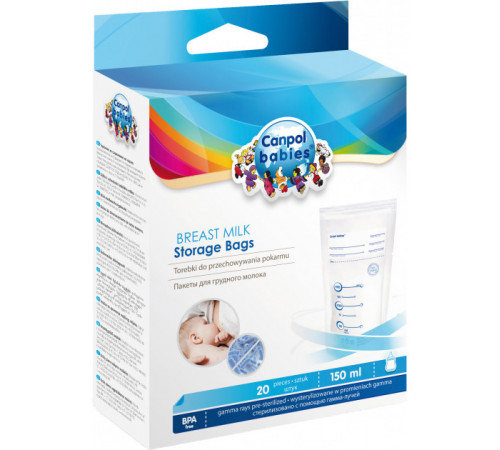 Canpol Saculete pentru depozitarea laptelui matern (20 buc.)