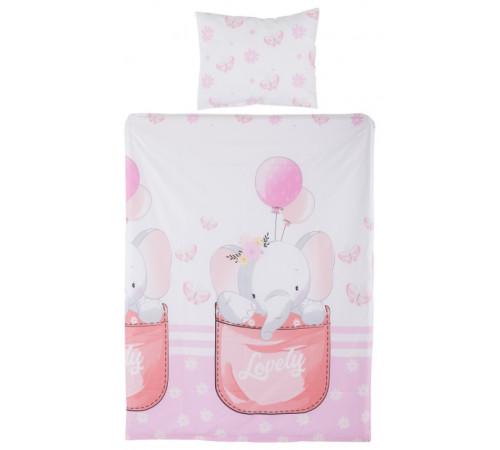 Chipolino Постельное белье «Pink Elephant» (5 ед.)