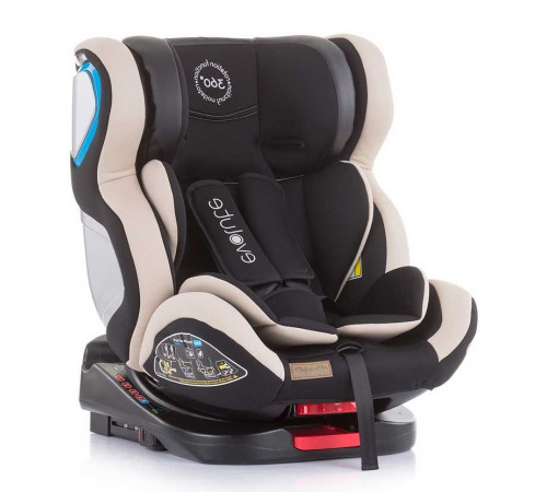 Chipolino Автокресло Evolute Isofix 360° гр. 0+/1/2/3 ( 0-36 кг.) ваниль