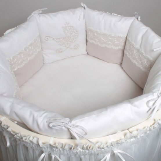 Incanto Комплект постели для овальной кроватки «Колясочка» (6 ед.)