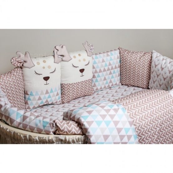 Incanto Комплект постели для овальной кроватки «Скандинавия» (6 ед.)