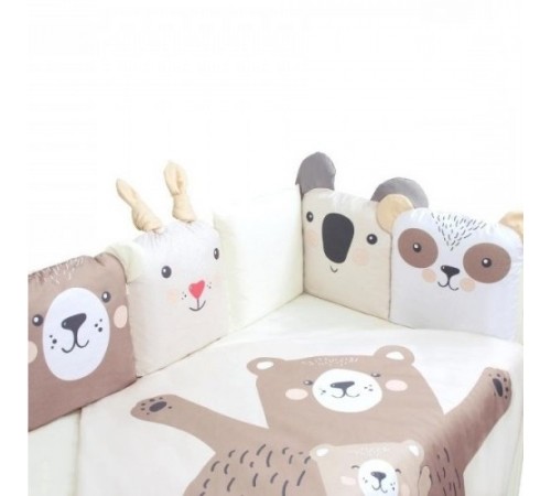 Veres Постельное бельё «Zoo»бежевый (6 ед.)