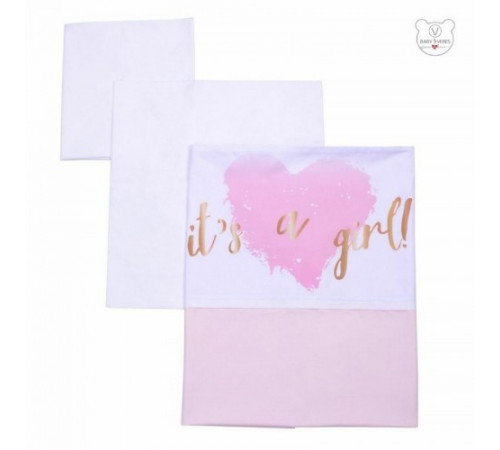 Veres Lenjerie de pat „It s a girl” (3 buc.)