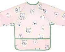 Baveta cu maneci roz