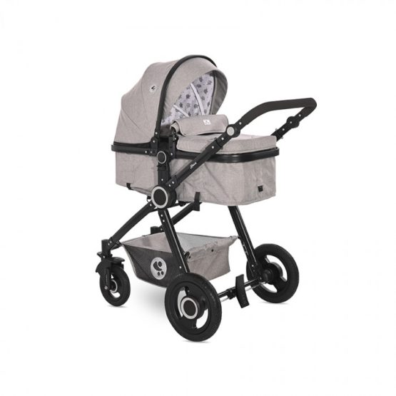 Carucior 3-in-1 Lorelli ALEXA SET Opaline Grey Elephants