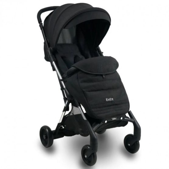 iBebe Căruciur cu frână automată și LED Mini Mi2 Black
