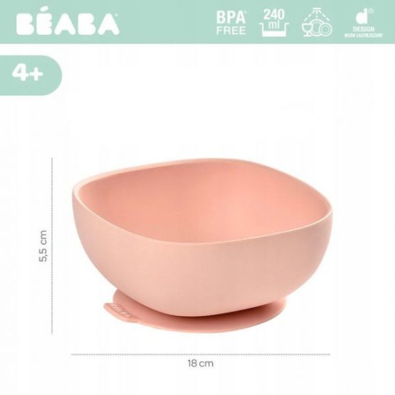 Bol Beaba silicon cu ventuza