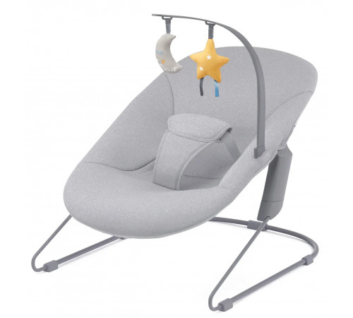 KinderKraft Шезлонг-качалка Calmee серый (до 9 кг.)