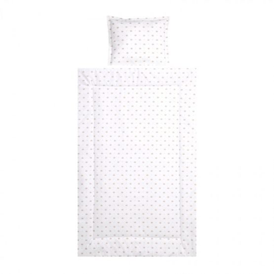 Lorelli Lenjerie de pat pentru schimb Cosy Ranforce Crowns Latte (3 el.)