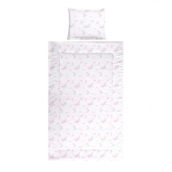 Lorelli Lenjerie de pat pentru schimb Cosy Ranforce Pink Moons&Stars (3 el.)