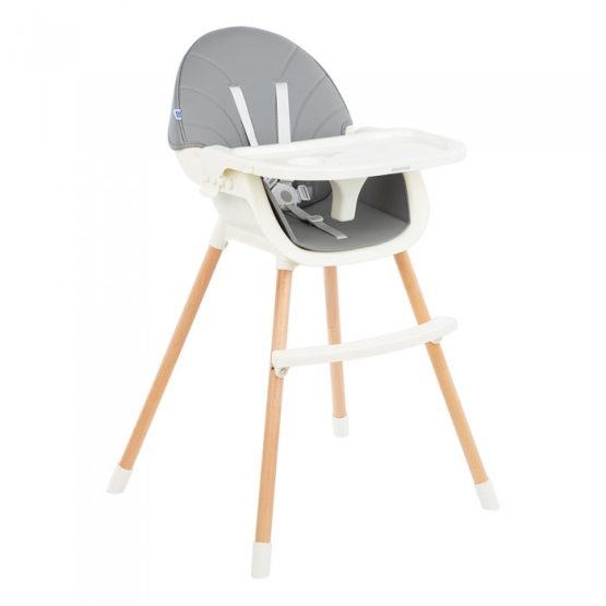 Scaun de masa 2-in-1 NUTRI WOOD Grey(PS)