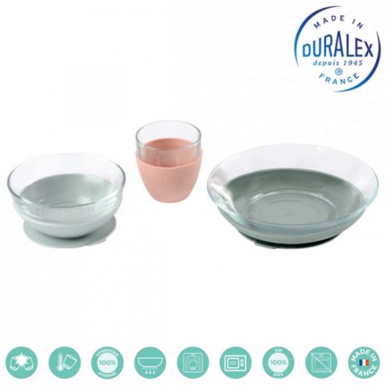 Set de masa 3 piese din sticla