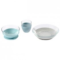 Set de masa 3 piese din sticla