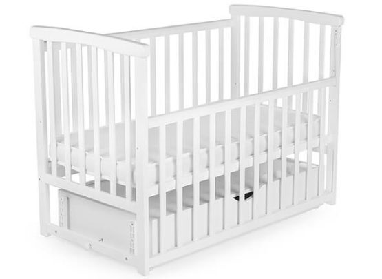 Детская кроватка Eucalyptus Charlene Premium Transversal (DS-201) Белая