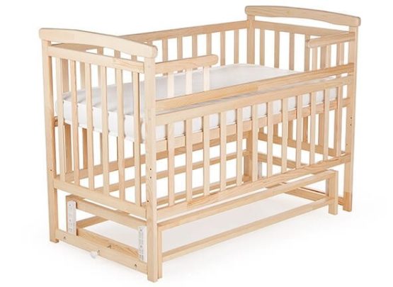 Детская кроватка трансформер Lane Plus без ящика, Натуральный
