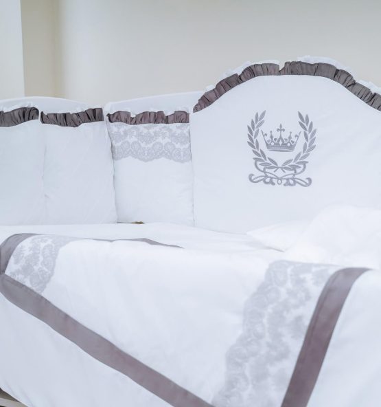 Комплект детской постели Royal Серый PM (8 эл.)