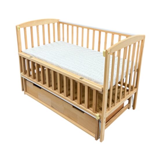 Pătuţ Goydalka VALERI PREMIUM TRANSVERSAL (1В220-2) Natural cu sertar