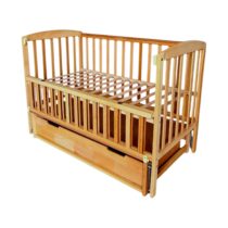 Pătuţ Goydalka VALERI PREMIUM TRANSVERSAL (1В220-2) Natural cu sertar