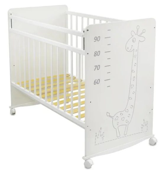 Детская кроватка Incanto Жираф White