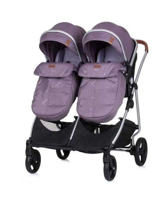 Коляска для двойни Chipolino Duo Smart сирень