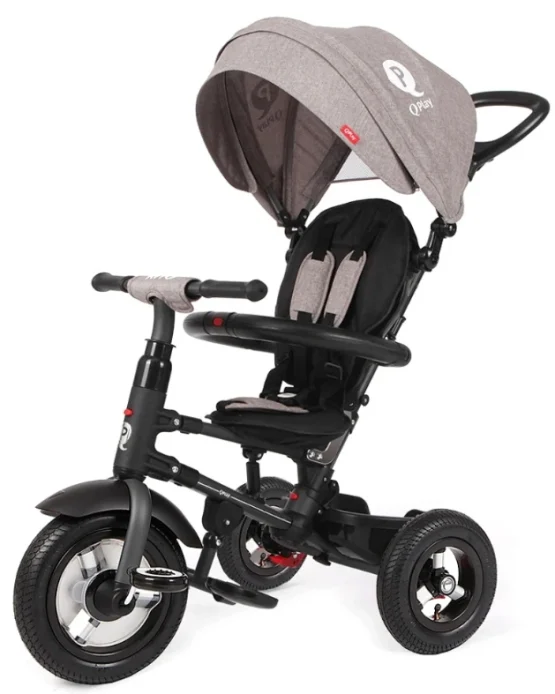 Трицикл складной QPlay Rito Rubber Grey (00-00600765)