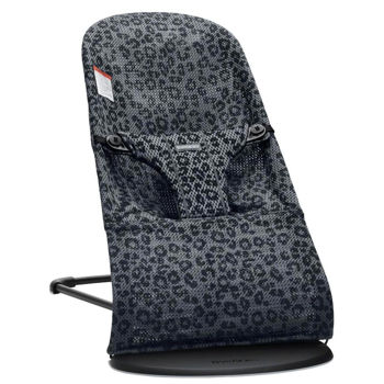Кресло-шезлонг BabyBjorn Bliss Anthracite/Leopard, Mesh (006078A)