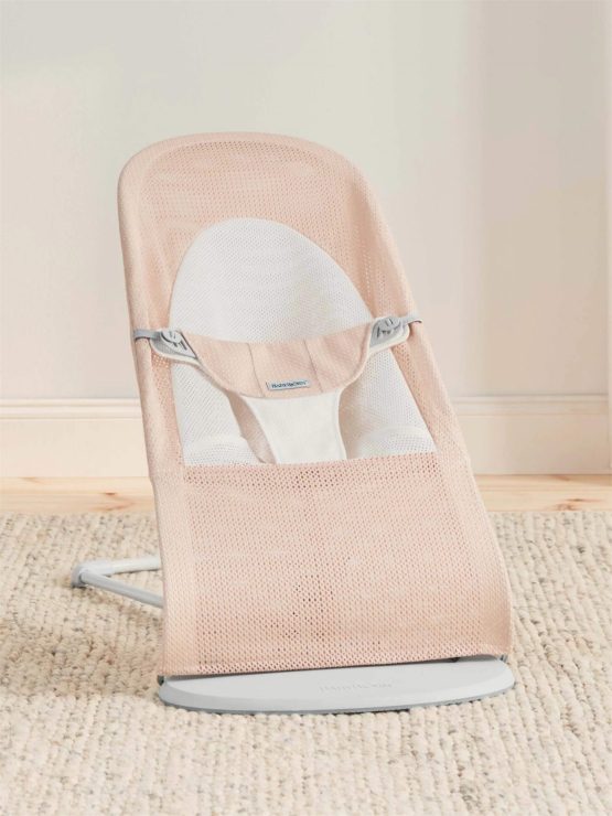 Balansoar BabyBjorn Balance Soft Pearly Pink/White, Mesh (005142A)