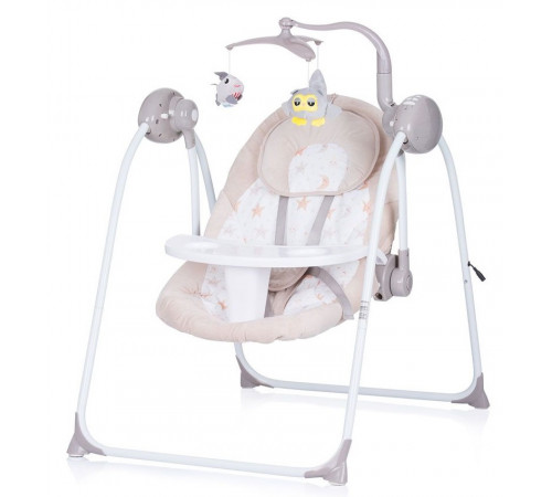 Chipolino Качели-шезлонг 2-в-1 «Nux» (до 9 кг.) хумус