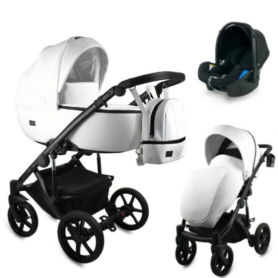 Cărucior 3 in 1 Bexa AIR ECCO WHITE