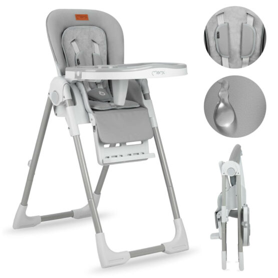 Стульчик для кормления MoMi YUMTIS Light Gray