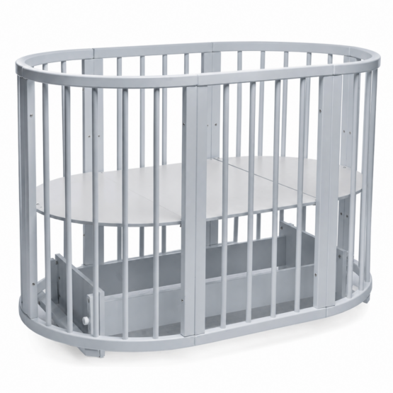 Детская кроватка Eucalyptus Olivia Transversal (DS-703) Серая