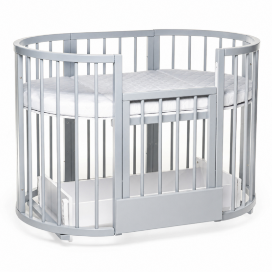 Детская кроватка Eucalyptus Olivia Plus Transversal (DS-8021) Серая