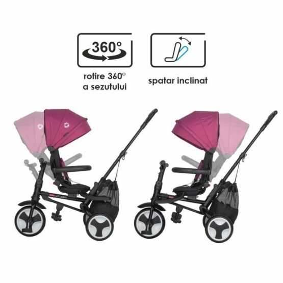 Tricicleta-ultrapliabila-Coccolle-Spectra-Plus-Magenta