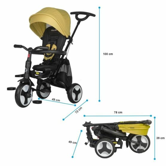Tricicleta-ultrapliabila-Coccolle-Spectra-Plus-Sunflower-Joy