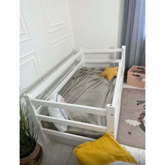 Pat Goydalka TERRY fără sertar (1B80-1) Alb 160x80cm