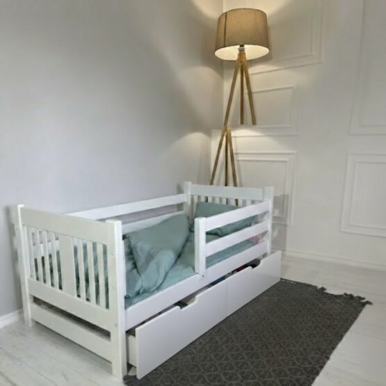 Кровать Goydalka TADDY с ящиком (1B610-1) Белая 160×80см