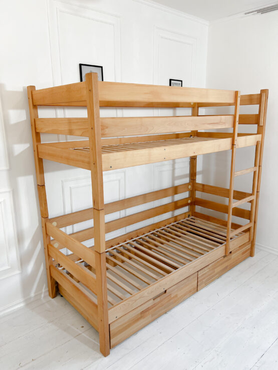 Двухъярусная кровать Goydalka TOKYO с ящиком (1B919-2) Натуральный 190×80см